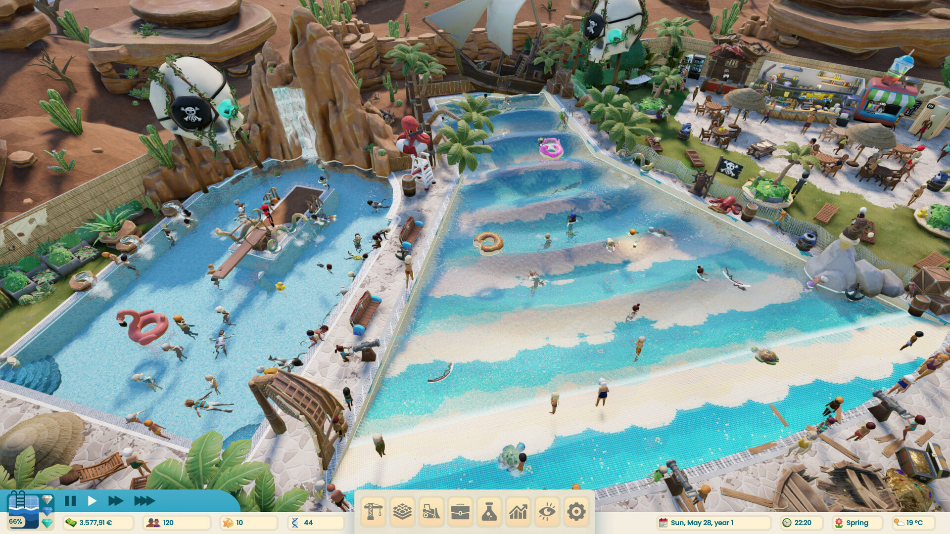 Die Badesaison ist eröffnet: Aquapark Tycoon startet in den Early Access!